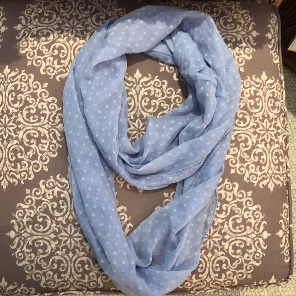 Light blue infinity scarf